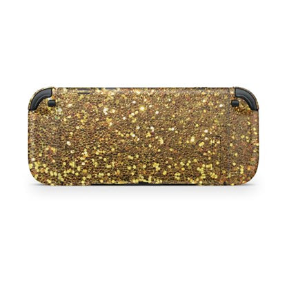Gaming Skin Compatible with Nintendo Switch 2 Console Only - Gold Dazzle - Premium 3M Vinyl Protective Wrap Decal Cover - Easy to Apply | Crafted in The USA by MightySkins - color: Gold Dazzle, size: Switch 2 Console Skin Only, style: Matte Finish