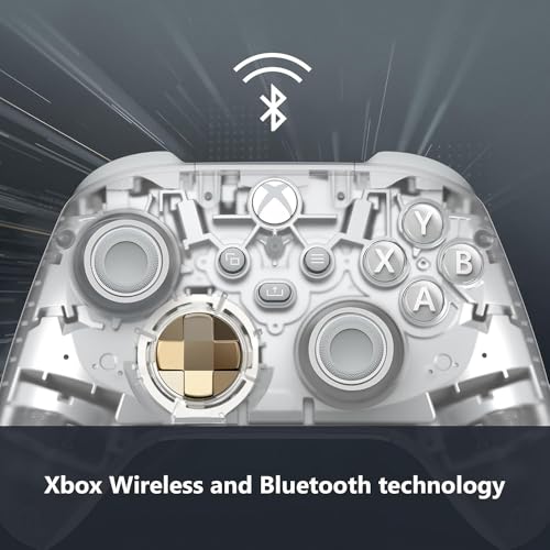 Microsoft QAU-00157 Xbox Wireless Gaming Dual Controller Bundle (Ghost Cipher Special Edition) for Xbox Series X|S, Xbox One, Windows PC, Android and iOS - color: Ghost Cipher