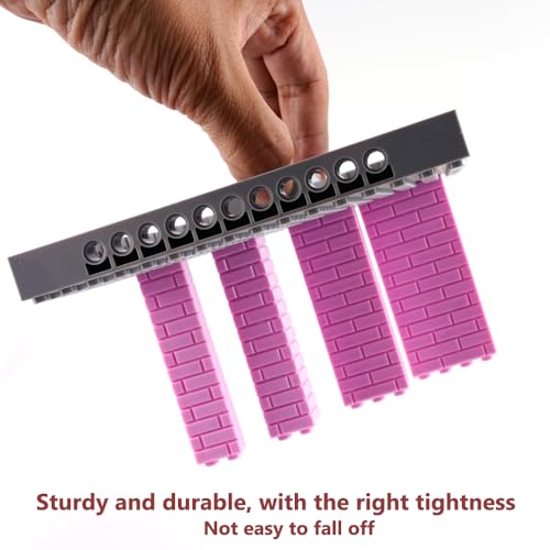 Masonry Bricks Wall Building Accessories: 340PCS Classic Masonry Profile Block Parts and Pieces Creative Construction Bulk,MOC Friends House Castle Pieces (Pink) - color: Pink