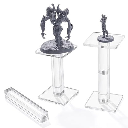 Kalami 2 Pcs Flying Miniatures Magnetic Combat Riser for DND with 2" Base | 3D Single Flyer Riser for TTRPGS and Board Games - size: 2 in-Magnetic