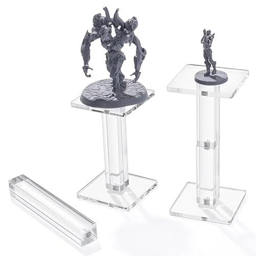 Kalami 2 Pcs Flying Miniatures Magnetic Combat Riser for DND with 2" Base | 3D Single Flyer Riser for TTRPGS and Board Games - size: 2 in-Magnetic