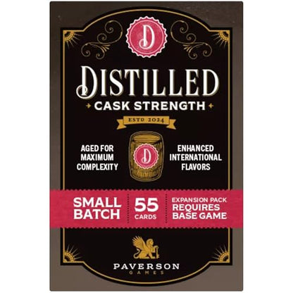 Distilled: Cask Strength - 55 Card Mini Expansion, Spiritied Strategy Board Game, New Upgrades & Flavors, Ages 14+, 1-5 Players