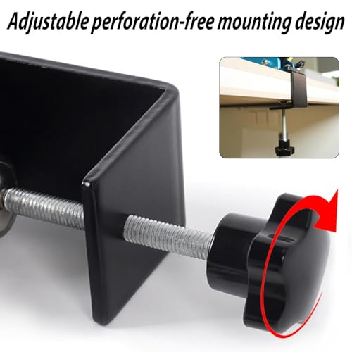 Handbrake Mount Compatible with USB Shifter Handbrake PC for Racing Games G25/27/29/920/923 T500 Universal(Only Clamp) (Black)