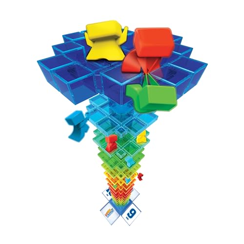 MindWare Leaps and Ledges Strategy Game - Ages 8+ - Fun Party Game and Family Game Night Activity for Kids, Teens, and Adults - 2 to 4 Players