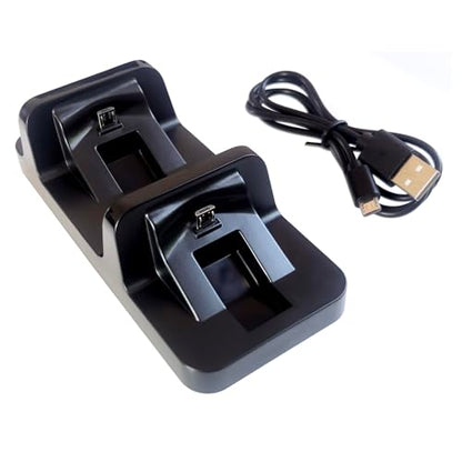 PS4 Controller Dual Charging Dock Station with USB Charging Cable | Charger Compatible with PlayStation 4 PS4/PS4 Slim/PS4 Pro