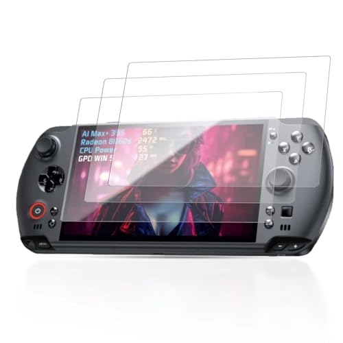 3 Pack Screen Protector for GPD WIN 5 Handheld Game Console, 9H Hardness Tempered Glass for GPD WIN 5,Anti-Scratch, HD Clarity,Bubble Free