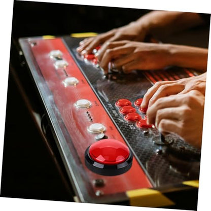 Holibanna LED Illuminated Game Machine Button Replacement Convex Push Button for Arcade Machines for Game Props and School Events Easy to Install