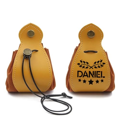 Custom Leather Dice Bag with Lock - DND Tray, Table Top Gaming Board Games, Engraved Leather Dice Storage Bag, Roleplaying RPG Gift Ideas Coin Purse(Brown) - color: Brown