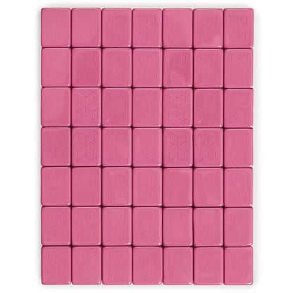 YMI “Rosehill” American Mahjong Tiles, 166-Piece Set | Engraved Chinese characters, Western letters and numerals for easy reading. Plays American/Chinese rules. - color: Rose Pink