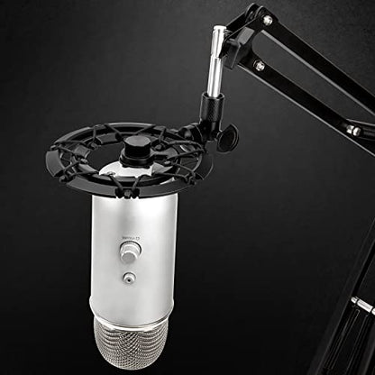 Blue Yeti Shock Mount, Alloy Shockmount Reduces Vibration Noise Matching Mic Boom Arm, Compatible for Blue Yeti and Yeti Pro Microphone by YOUSHARES - color: Shock Mount