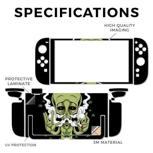 Gaming Skin Compatible with Nintendo Switch 2 Console Only - Come in Peace - Premium 3M Vinyl Protective Wrap Decal Cover - Easy to Apply | Crafted in The USA by MightySkins - color: Come In Peace, size: Switch 2 Console Skin Only, style: Matte Finish