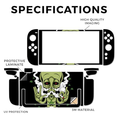 Gaming Skin Compatible with Nintendo Switch 2 Console Only - Come in Peace - Premium 3M Vinyl Protective Wrap Decal Cover - Easy to Apply | Crafted in The USA by MightySkins - color: Come In Peace, size: Switch 2 Console Skin Only, style: Matte Finish