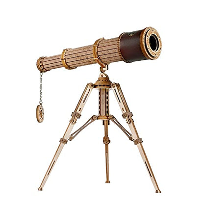 ROKR 3D Wooden Puzzles Monocular Telescope Model Building DIY Science Kit Birthday Gift for Adults and Teens Cool Display Item
