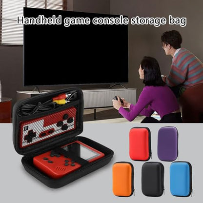 R36S Handheld Gaming Console Bag Shock Proof Portable Travel Carrying Case Storage Box with Pocket - color: red