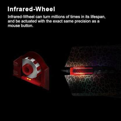 Bloody Optical Gaming Mouse with Light Strike (LK) Switch & Scroll - Fully Programmable and Advance Macros (A70 II) - color: A70