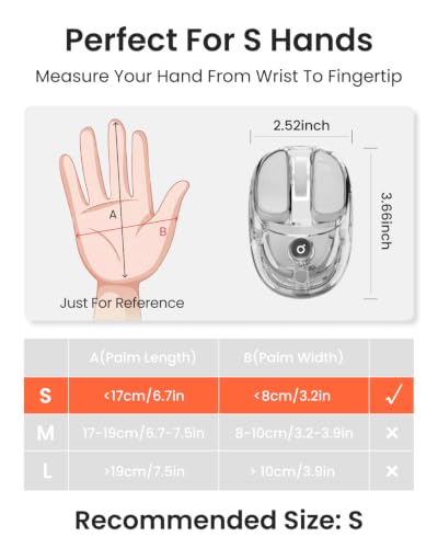 SEUNKWANG Q9 Transparent Wireless Mouse with RGB Lighting, Compact Multi-Device Bluetooth & 2.4G Computer Mouse, Rechargeable, Quiet Clicks, 4800 DPI Cute Mice for Laptop, PC, Mac, iPad - Silver - color: Silver
