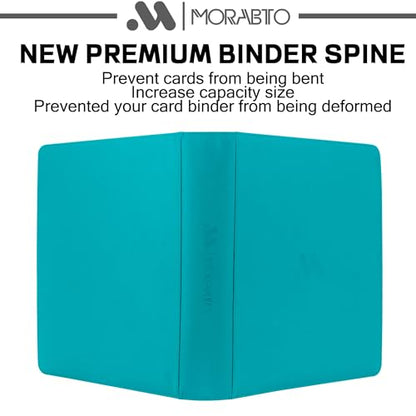 Card Binder 20 Pocket,Trading Card Binder Holds up to 2000 Cards with 50 Sleeves,Zipper Card Holder Album Compatible with TCG Card/Game Cards/Sports Card - color: Turquoise, size: 20 Pocket 2000