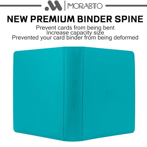 Card Binder 20 Pocket,Trading Card Binder Holds up to 2000 Cards with 50 Sleeves,Zipper Card Holder Album Compatible with TCG Card/Game Cards/Sports Card - color: Turquoise, size: 20 Pocket 2000
