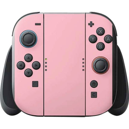 Skinit Decal Gaming Skin Compatible with Nintendo Switch 2 (2025) with Joy-Con - Light Pink Design - color: Pink - SOLIDX39
