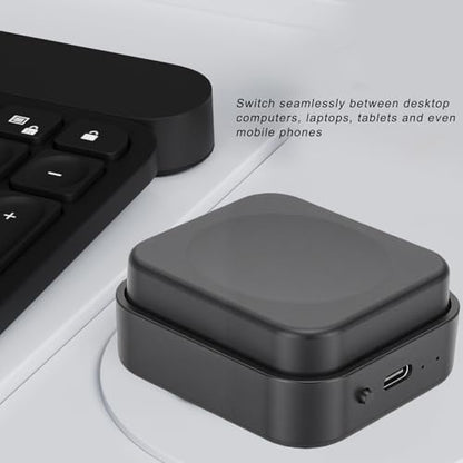 LICAEVEY 3 Mode Programmable Single Key Keypad, Bluetooth 2.4G Wired Large Tactile Key Customizable Macro for Copy Paste Gaming Productivity