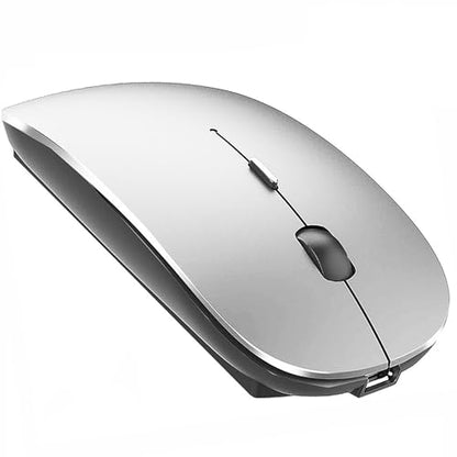 PeiBO Bluetooth 5.2 Wireless Dual-Mode Mouse, Gray Black, 2022 Model - color: Gray black