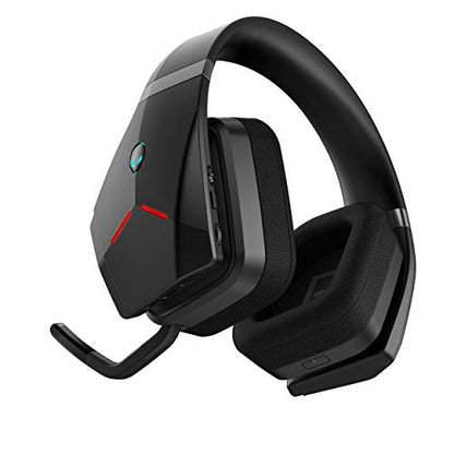 Alienware Wireless Gaming Headset–Aw988 –7.1 Surround Sound- RGB Alienfx -Boom Noise-Cancelling Mic -Sports Fabric Earcups -Works W/ PS4, Xbox One, Nintendo Switch & Mobile Devices Via 3.5mm Connector