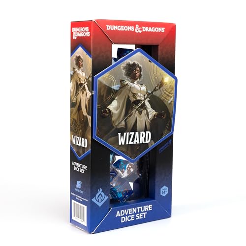 D&D Adventure Dice (Wizard Class: Blue) - style: Wizard Class: Blue