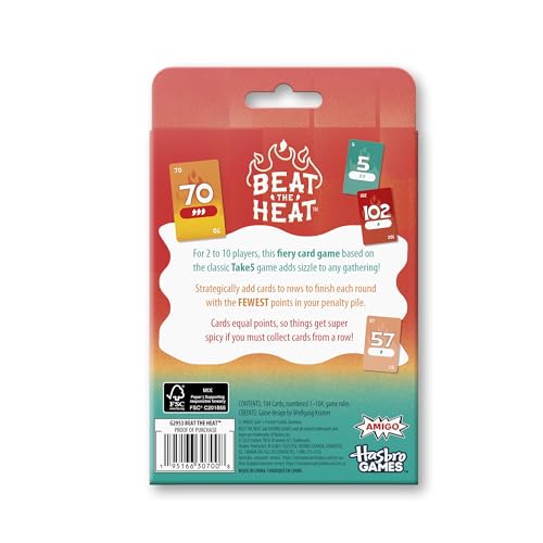 Beat The Heat Game | Family Party Card Game for Kids and Adults | Ages 8+ | 2 to 10 Players | 20 Mins. | Easy to Learn Strategy Card Games for Groups