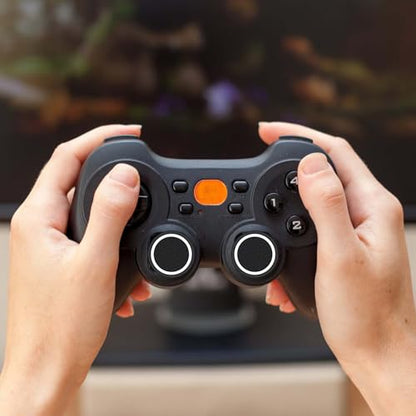 4pcs Thumb Grips, Full Protection Anti-Slip Anti-Scratch Anti-Fingerprint Protective Cover Thumb Joystick Cap Compatible with Xbox Series X/S Xbox One Switch Pro Controller(Black) - color: black