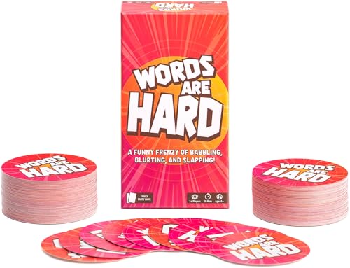 Lost Boy Entertainment Words are Hard - Party Games - Family Card Games - for Kids 8 and up - for Adults - Family Game Night - Travel Game - Creators of Piles!