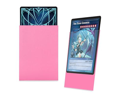 TitanShield Small Card Sleeves, Bubblegum Pink (150 Sleeves) - Fits Yu-Gi-Oh - color: Bubblegum Pink