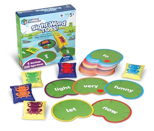 Learning Resources Sight Word Toss, Sight Word Phonics Games, Reading Flash Cards, Ages 5+ - style: Sight Word Toss