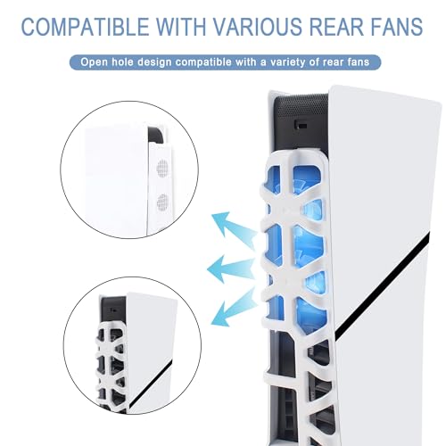 New Version 2.0 Dust Cover Net for PS5 Slim Console, PS5 Slim Heatsink Barrier Pets Hair Anti-dust Cover Dustproof for PlayStation 5 Slim (A) - color: A