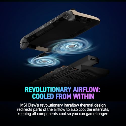 msi Claw PC Gaming Handheld: Intel Ultra 7-258V, 8" FHD 120Hz Display, 32GB LPDDR5, 1TB NVMe SSD, MicroSD Card Reader, Thunderbolt 4, Win 11 Home: Black 8 AI+ A2VM-001US