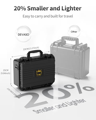 DEVASO Carrying Case for Nintendo Switch 2 (2025), Hard Shell Waterproof Travel Case with Soft Lining, Fits Switch 2 Console, 2 Pro Controllers, Dock & Accessories, Home Storage & Outdoor Travel