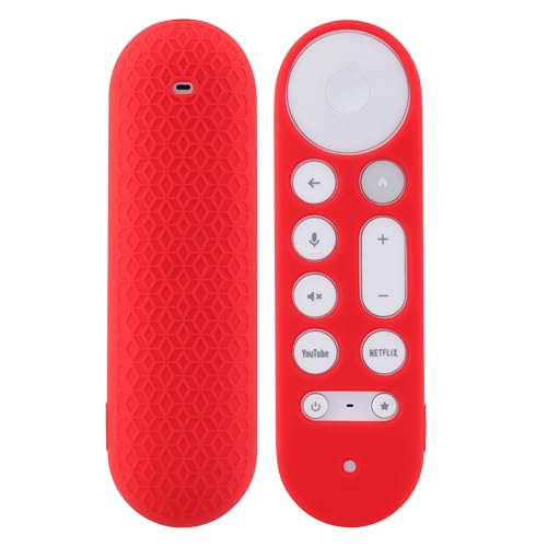 LEFXMOPHY Cover for Google TV Streamer 4K 2024 Voice Remote Control Red Silicone Case Protective Skin - color: RED