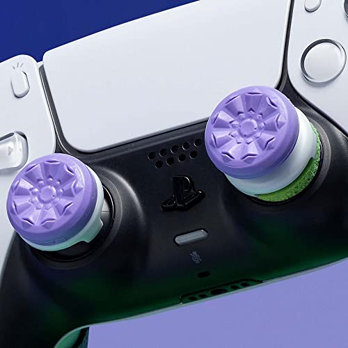 KontrolFreek Aim Boost Kit for PlayStation 5 (PS5) and PlayStation 4 (PS4) Controller | Includes Performance Thumbsticks and Precision Rings | Galaxy Edition - color: Purple