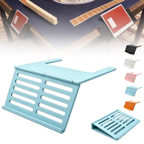 Mahjong Card Holder for Table, Under Mat Slide in Stand Angled Viewing Rack Foldable 3D Printed Space Saving Accessory for American Mahjong Mat (B - 04) - color: B - 04