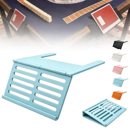 Mahjong Card Holder for Table, Under Mat Slide in Stand Angled Viewing Rack Foldable 3D Printed Space Saving Accessory for American Mahjong Mat (B - 04) - color: B - 04