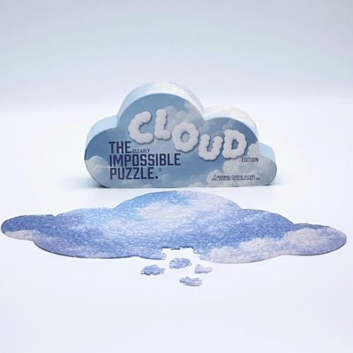 The Clearly Impossible Puzzle 100, 200, 500, 1000 Pieces Hard Puzzle for Adults Cool Difficult Clear Brain Teaser - Difficult Funny for Adults (Cloud Edition) - size: Cloud Edition