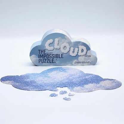 The Clearly Impossible Puzzle 100, 200, 500, 1000 Pieces Hard Puzzle for Adults Cool Difficult Clear Brain Teaser - Difficult Funny for Adults (Cloud Edition) - size: Cloud Edition