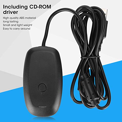 USB Gaming Receiver, Wireless USB Gaming Receiver Adapter, Plug and Play PC Receiver for 360 Controllers, Supports up to Four Wireless Controllers and Headsets