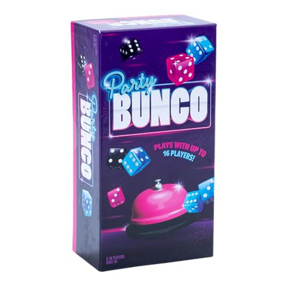 Endless Games Bunco Dice Party Game – Classic Fast-Paced Game for 2-16 Players | Ages 14+ | Includes Dice, Score Pad, and Accessories
