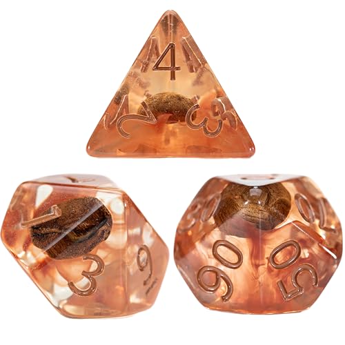 Poly Set - Coffee Dice (7) - style: Coffee