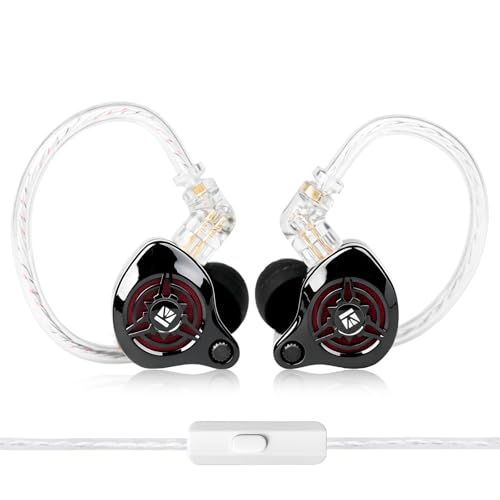 2026 Latest erabuds,KBEAR BK1 Wired Gaming Earbuds,10mm Single DD in Ear Monitor,HiFi Headset Wired Earbuds IEM Earphones with Detachable Cable for Gaming/Music/Video (White, 3.5 with mic) - color: F