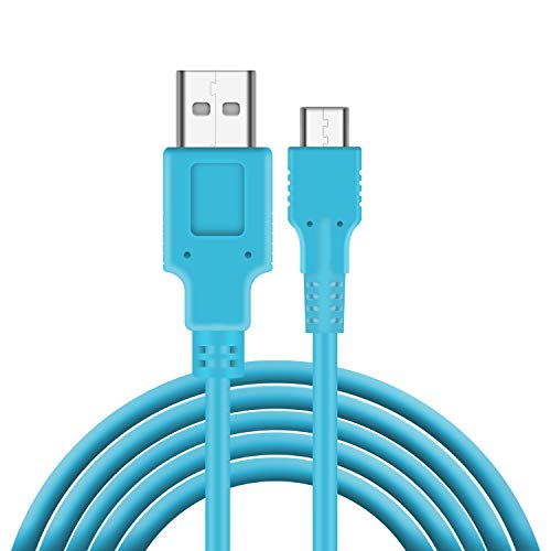 ECHZOVE Charger Compatible with Nintendo Switch, Charging Cable Compatible with Nintendo Switch OLED Model, Charger Cable Compatible with Nintendo Switch Pro Controllers - Blue (4.92ft) - color: Blue