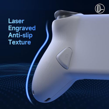 EasySMX M15 Mobile Gaming Controller for Android/iPhone 15 Series, Android Controller with Hall Trigger/Joysticks for Play Minecraft, COD | Hall Effect Triggers & Joysticks,Mechanical Buttons,Mobile Game Controller for Minecraft,COD,PUBG,White - color: wh