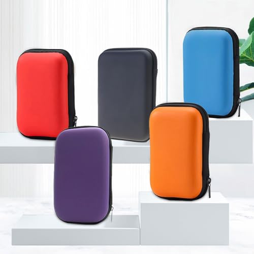 Protector Case Storage Box for R36S Scratchproof Bag Handheld Game Console Travel Carrying Case with Pocket - color: Blue