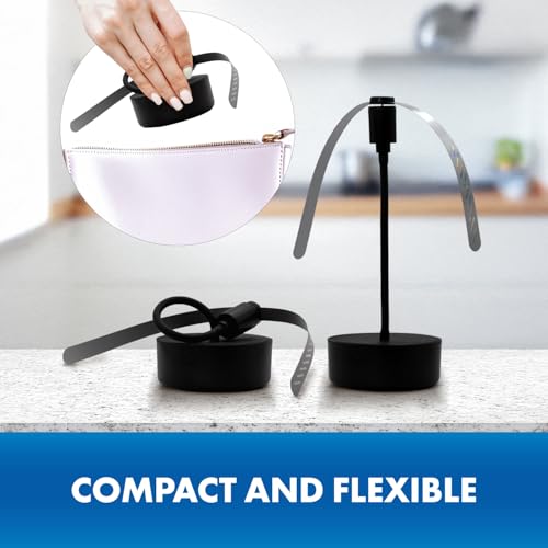 Black USB-C Rechargeable Food Fan FF-BK-04, Outdoor Dining Accessory and BBQ Essential, Lightweight with Adjustable Neck, Picnic Table Accessory and Patio Must-Have - size: 4-Pack
