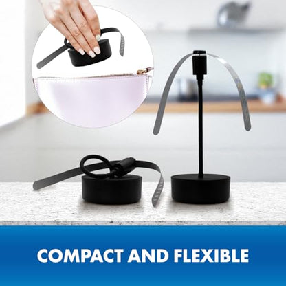 Black USB-C Rechargeable Food Fan FF-BK-04, Outdoor Dining Accessory and BBQ Essential, Lightweight with Adjustable Neck, Picnic Table Accessory and Patio Must-Have - size: 4-Pack